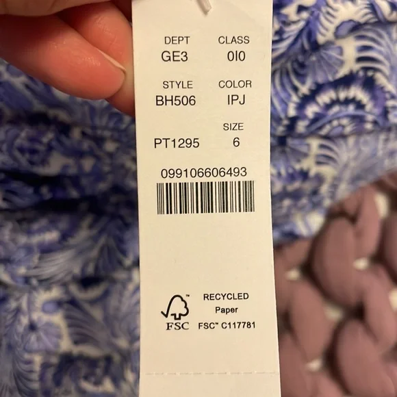 NWT J.crew Ruched sweetheart one-piece in dandelion swirl size 6 - Picture 10 of 11